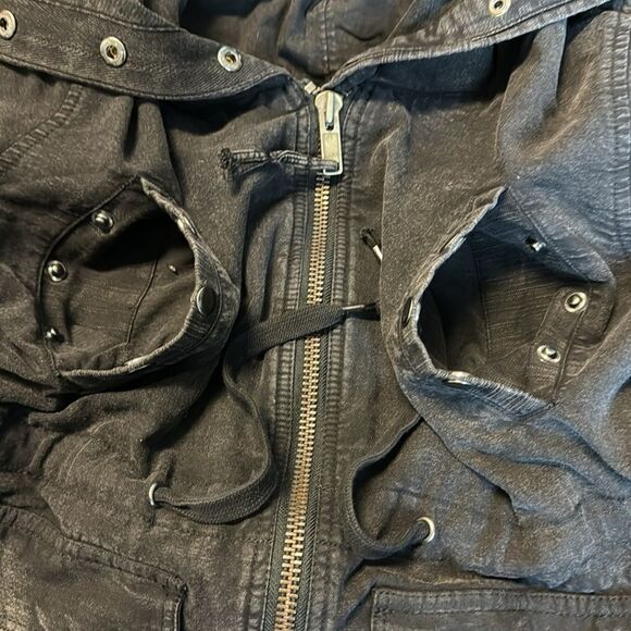 Free People We The Free Surplus Future Parka Black Utility Jacket Size M NWT - Picture 11 of 12